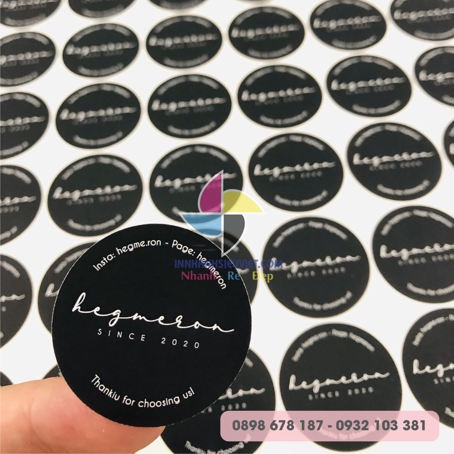 In Logo Dán, In Decal Dán Giá Rẻ HCM【Chỉ Từ 119 đ/1000 Tem】