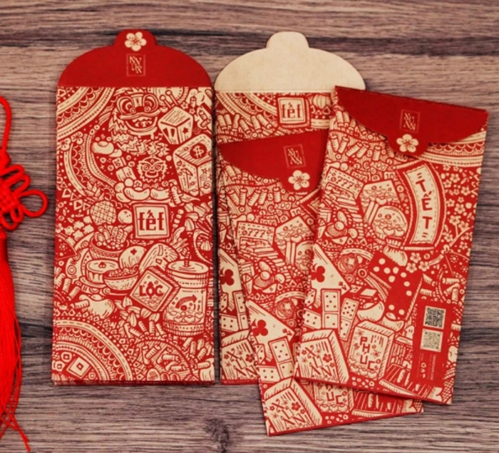 in bao lì xì bằng giấy kraft