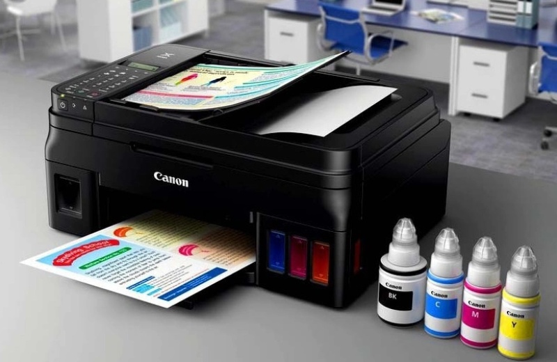 Kiểm tra và in test sau khi thay mực