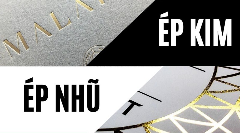 Kỹ thuật ép nhũ, ép kim là gì? ứng dụng trên chất liệu nào?