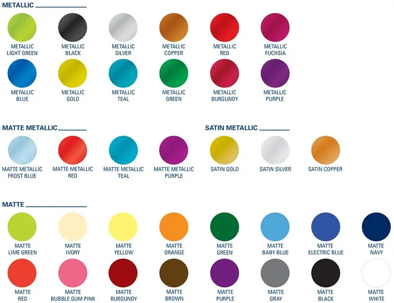 bảng màu ép kim mới nhất 2026