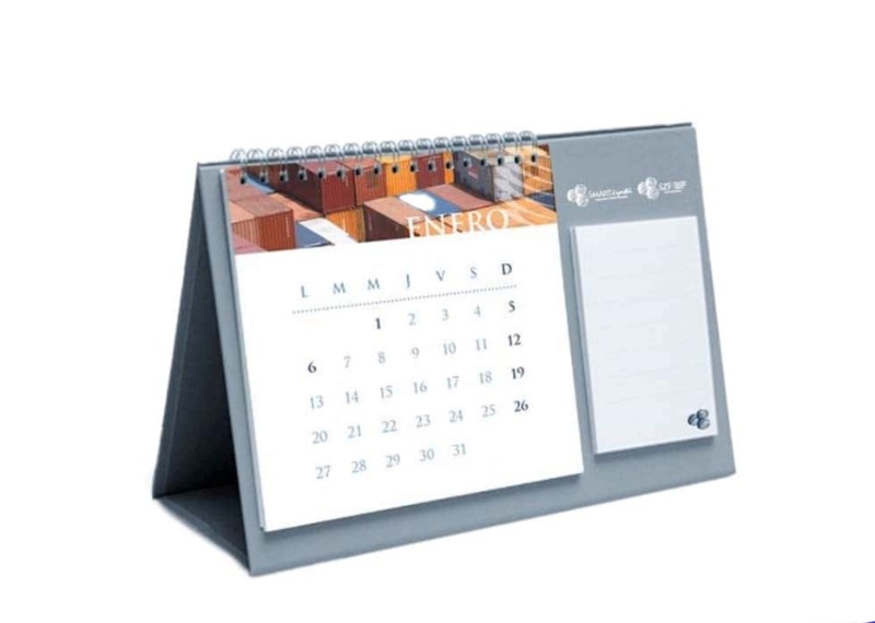 Lịch chữ A kết hợp ô ghi chú