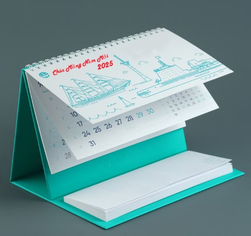 Lịch chữ M phong cách Bắc Âu