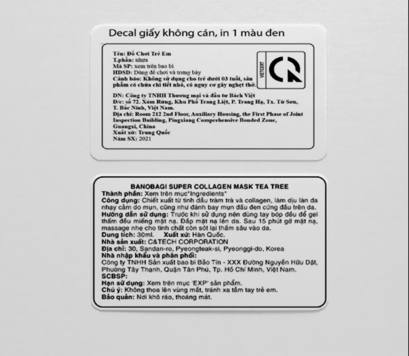 mẫu tem phụ sản phẩm hàng tiêu dùng nhập nhẩu