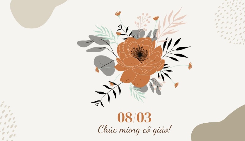 mẫu thiệp 8 tháng 3 tặng giáo viên