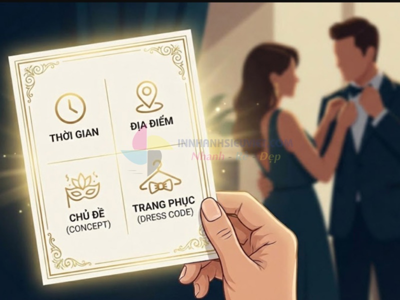 thành phần cần có thiệp mời