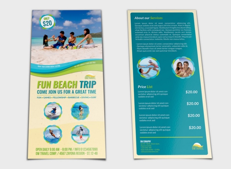 Kích thước tờ rơi DL