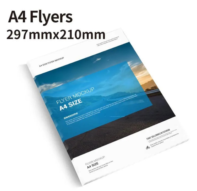 Tờ rơi A4 có kích thước 210 × 297mm