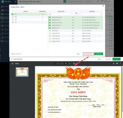 Phần mềm in giấy khen miễn phí tốt nhất
