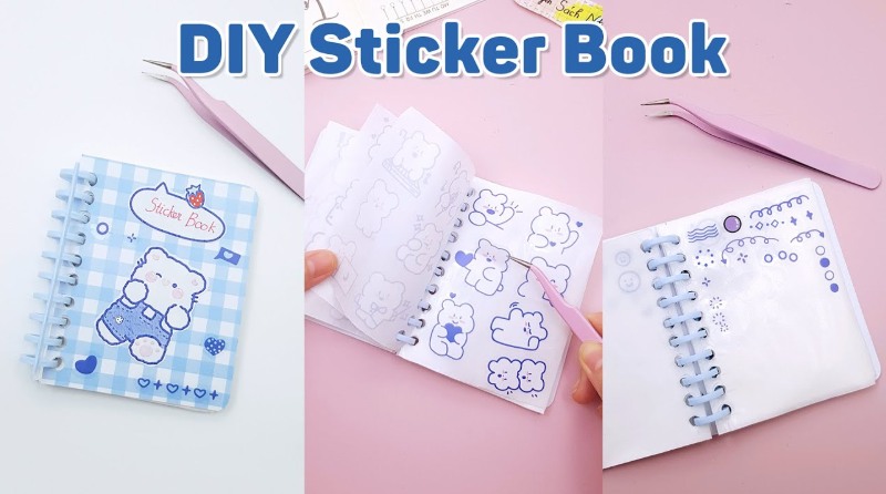 Hướng dẫn tự làm sổ dán sticker handmade tại nhà