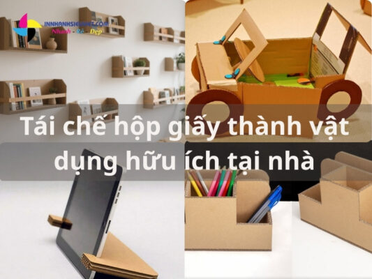 Cách biến hộp giấy carton thành vật dụng hữu ích tại nhà