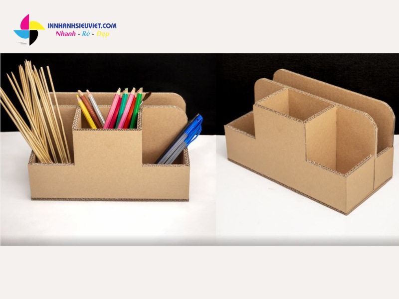 Khay đựng bút từ hộp carton