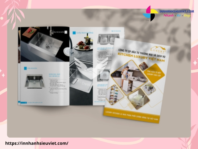 Mẫu mẫu Brochure giới thiệu hệ tủ bếp
