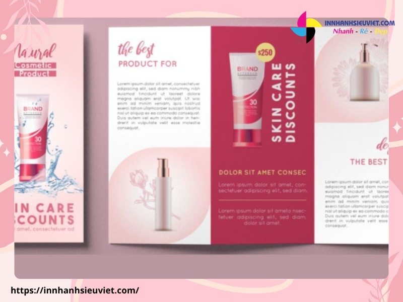 Mẫu mẫu Brochure giới thiệu kem dưỡng