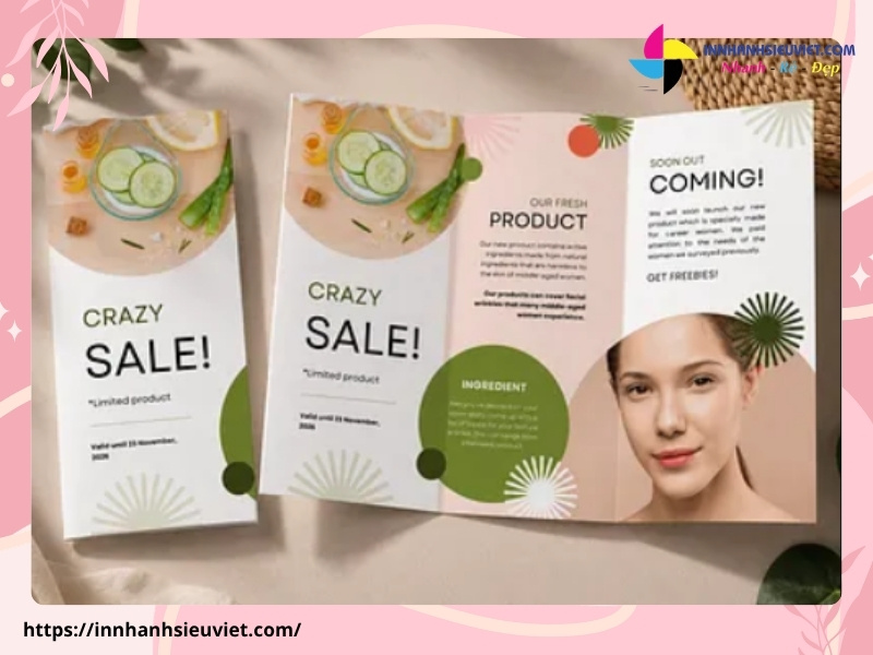 Mẫu mẫu Brochure giới thiệu mỹ phẩm tiêu biểu