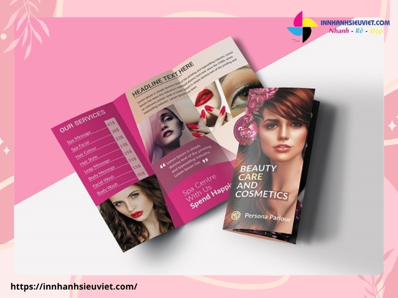Mẫu mẫu Brochure giới thiệu sản phẩm son môi