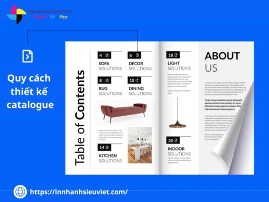 Quy cách thiết kế Catalogue chuẩn