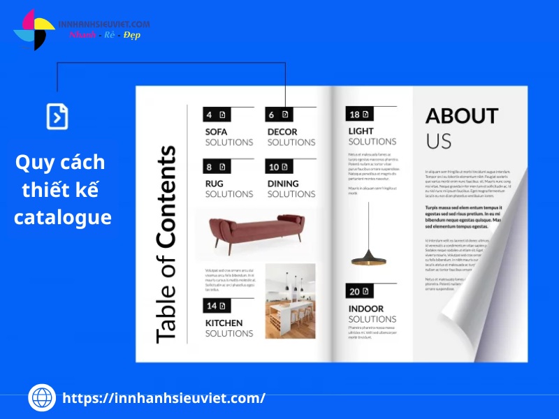 Quy cách thiết kế Catalogue chuẩn