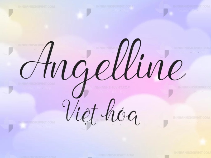 Angelline Script Việt hóa – Font