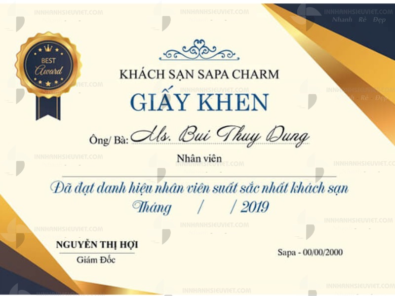 Font Chữ Giấy Khen Đẹp Việt Hóa