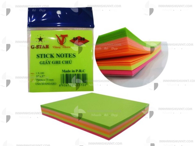Giấy note ghi chú là gì? phân loại và cách chọn