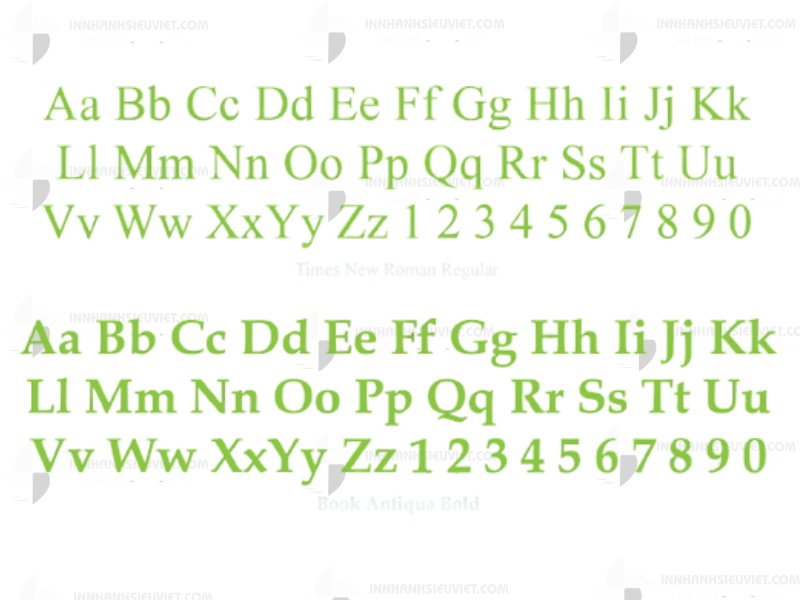 Serif Fonts truyền thống