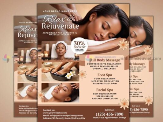 Tổng Hợp Mẫu Tờ Rơi Spa Đẹp