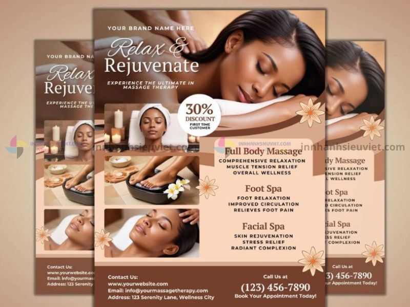 Tổng Hợp Mẫu Tờ Rơi Spa Đẹp