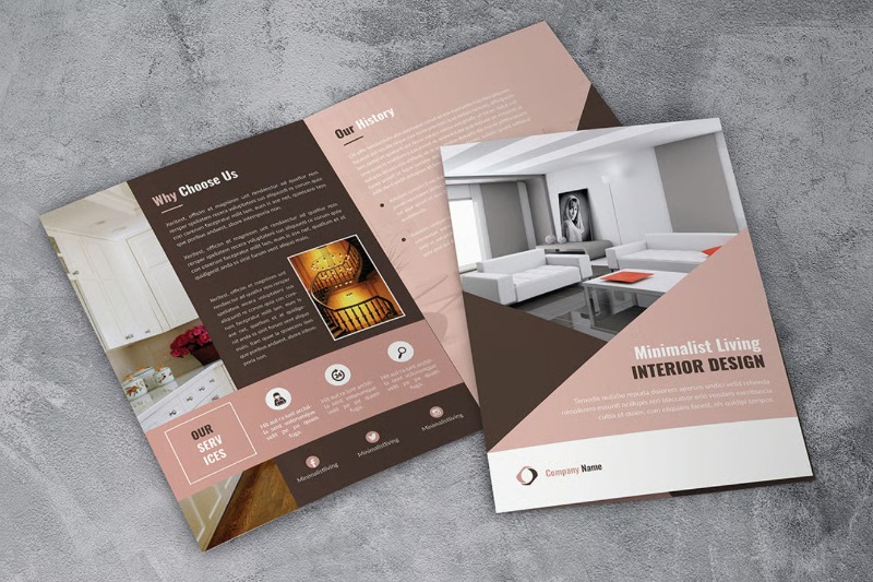Brochure thiết kế nội thất cho gia đình
