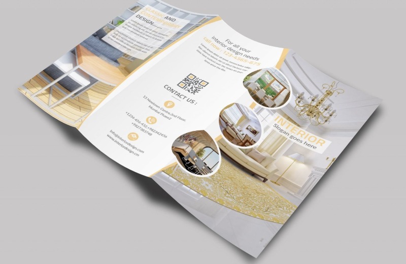 mẫu Brochure nội thất thiết kế đơn giản
