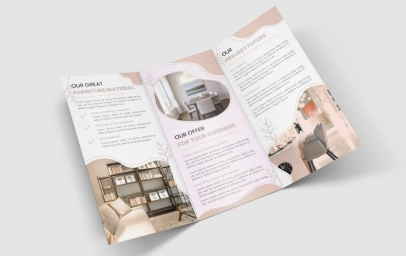 mẫu Brochure nội thất đơn giản