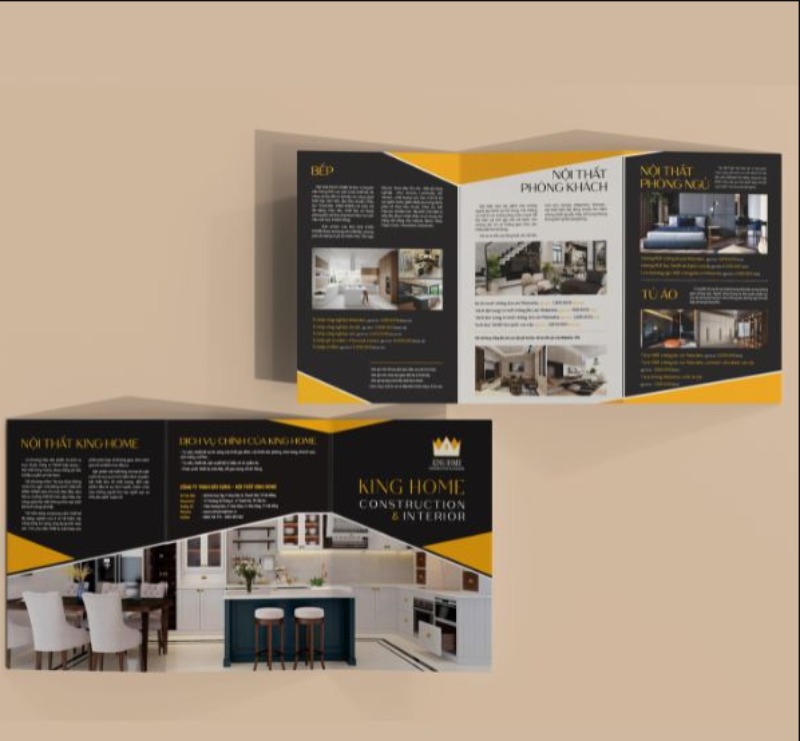 mẫu Brochure nội thất cho phòng ăn