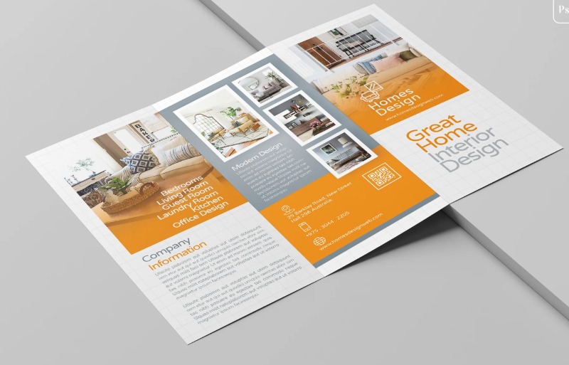 mẫu Brochure nội thất phòng khách