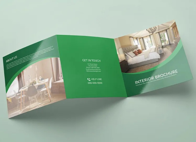 mẫu Brochure nội thất phòng ngủ đơn giản, tiện nghi