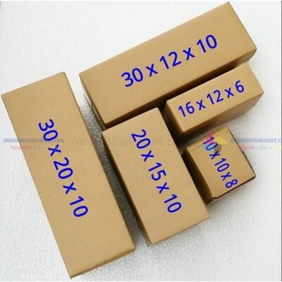 tổng hợp kích thước hộp giấy