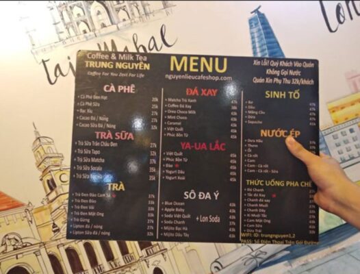 7 Kiểu Menu Cầm Tay Phổ Biến