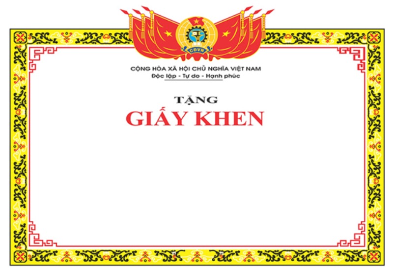 khung viền giấy khen đơn giản