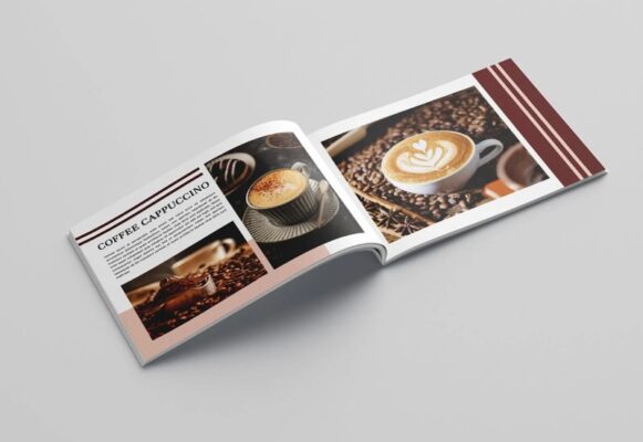 Mẫu Brochure Cà Phê Độc Đáo, Ấn Tượng