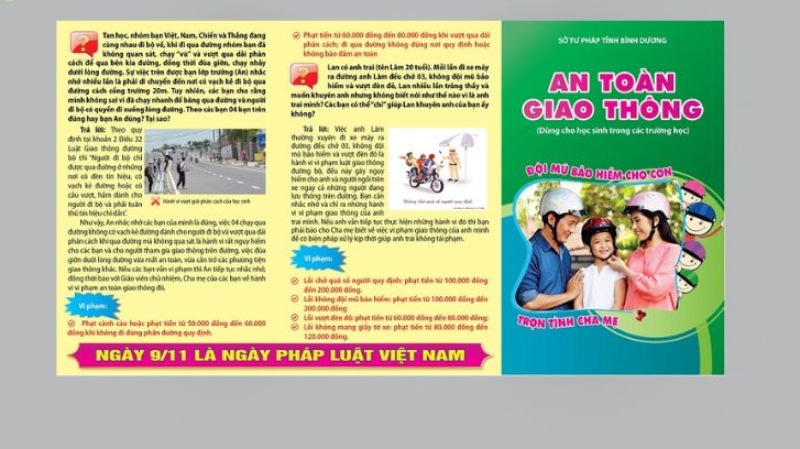 Mẫu Tờ Rơi An Toàn Giao Thông Vector Đẹp